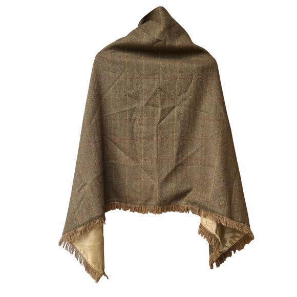 Dubarry Of Ireland Hazelwood Tweed Poncho Wool Cape Womens One Size - Picture 3 of 5